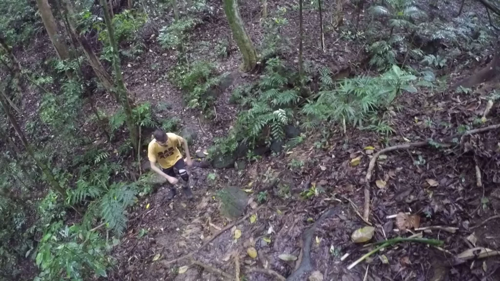 Subida final da trilha da Cascata Diamantina - Floresta da Tijuca - Vamos Trilhar