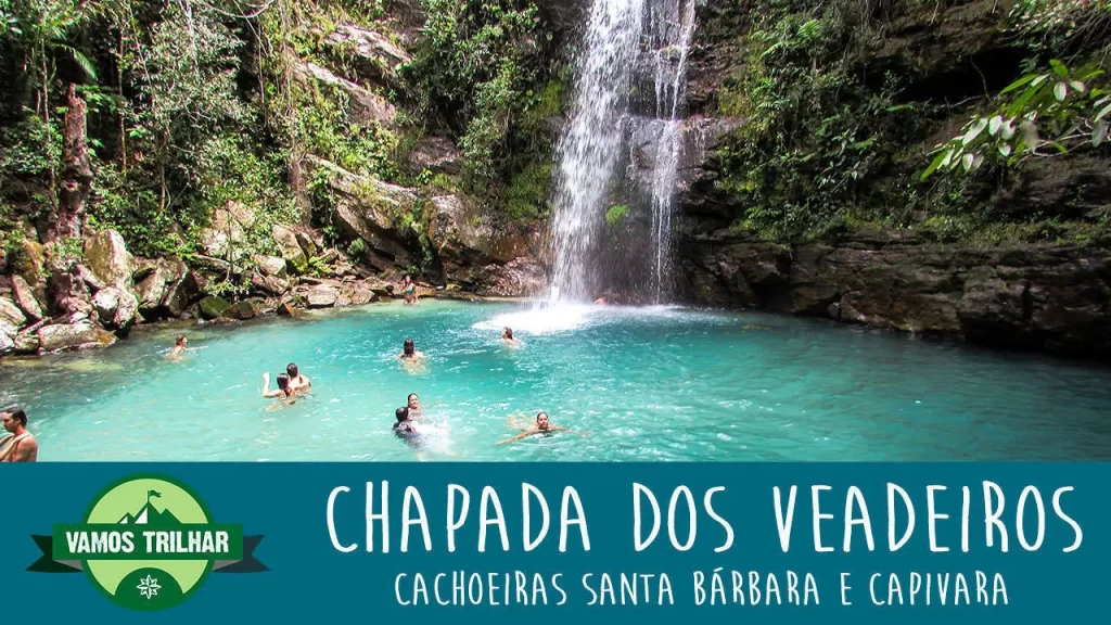 Vídeo das Cachoeiras Santa Bárbara e Capivara - Chapada dos Veadeiros - GO - Vamos Trilhar
