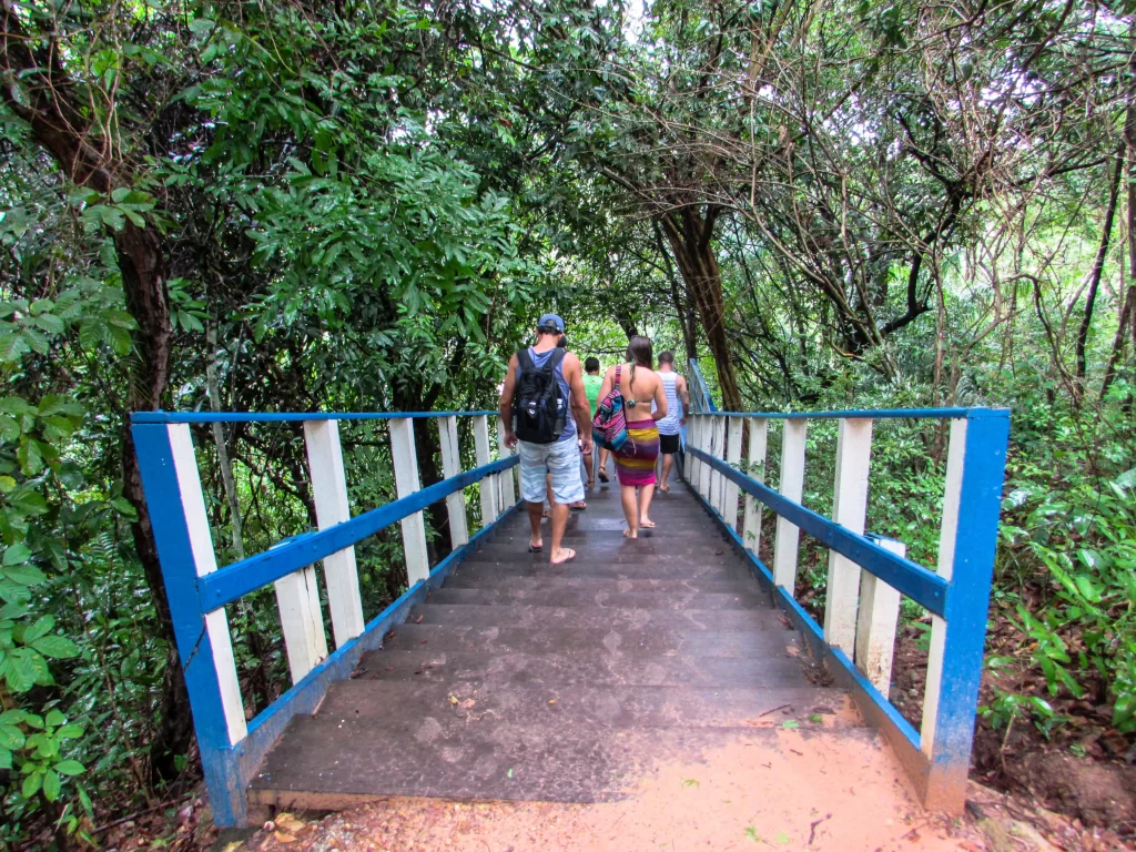 Escadas da trilha da Prainha do Rio Novo - Jalapão - TO - Vamos Trilhar