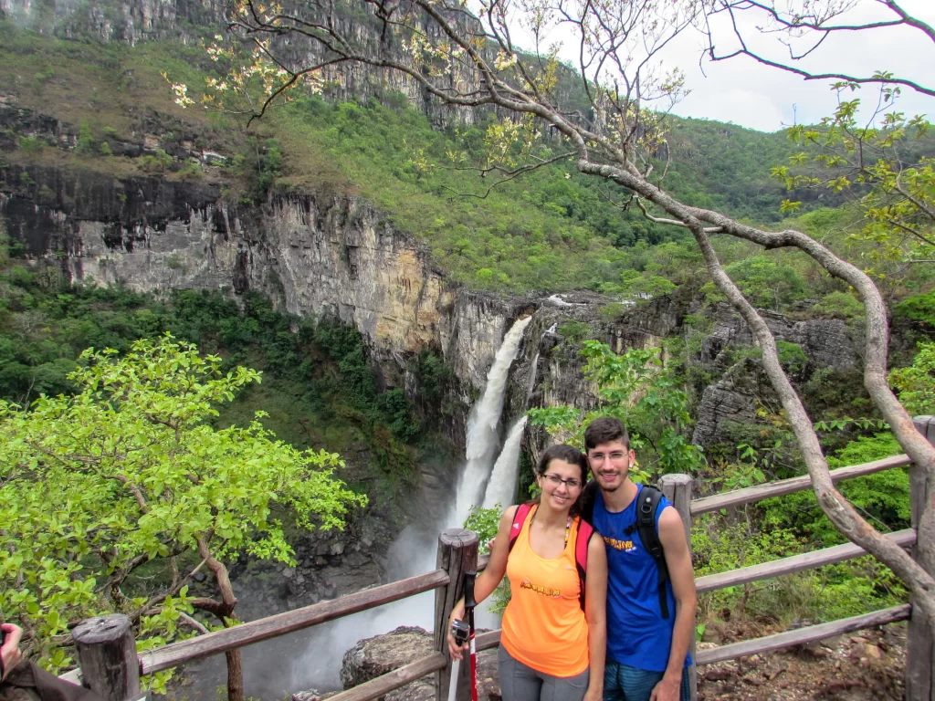 Mirante do Salto do Rio Preto (120 metros) - Chapada dos Veadeiros - GO - Vamos Trilhar