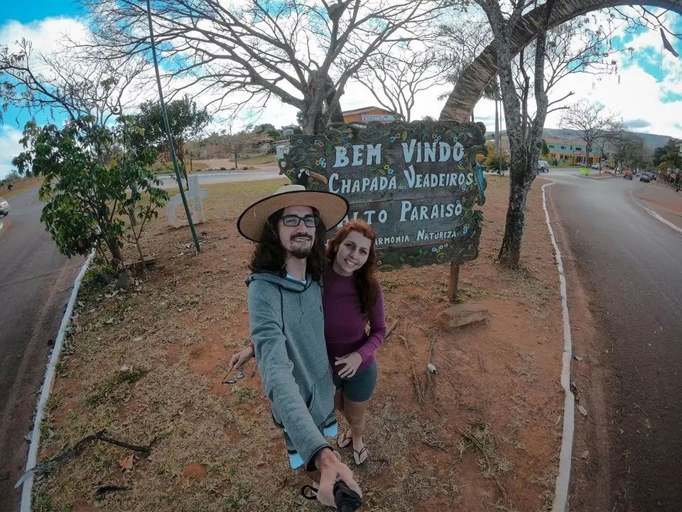 vamos-trilhar - entrada do município de Alto Paraíso de Goiás, base de acesso à região