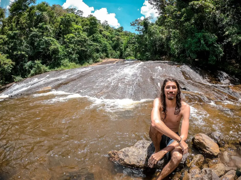 Cachoeira do Escorrega - Recanto das Cachoeiras - Santa Rita de Jacutinga - MG - Vamos Trilhar