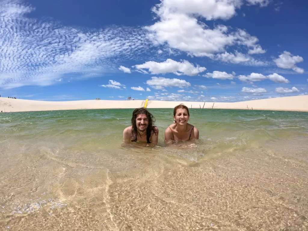 Banho na Lagoa da Tatajuba em Jericoacoara - CE - Vamos Trilhar