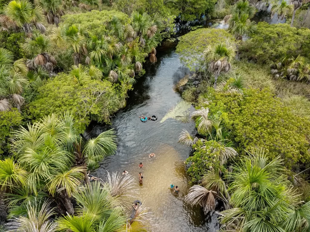 Drone na flutuação do Rio Formiga - MA - Vamos Trilhar
