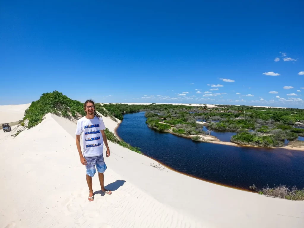 Vista do Rio Alegre - passeio da Lagoa e Povoado Betânia - Santo Amaro - MA - Vamos Trilhar