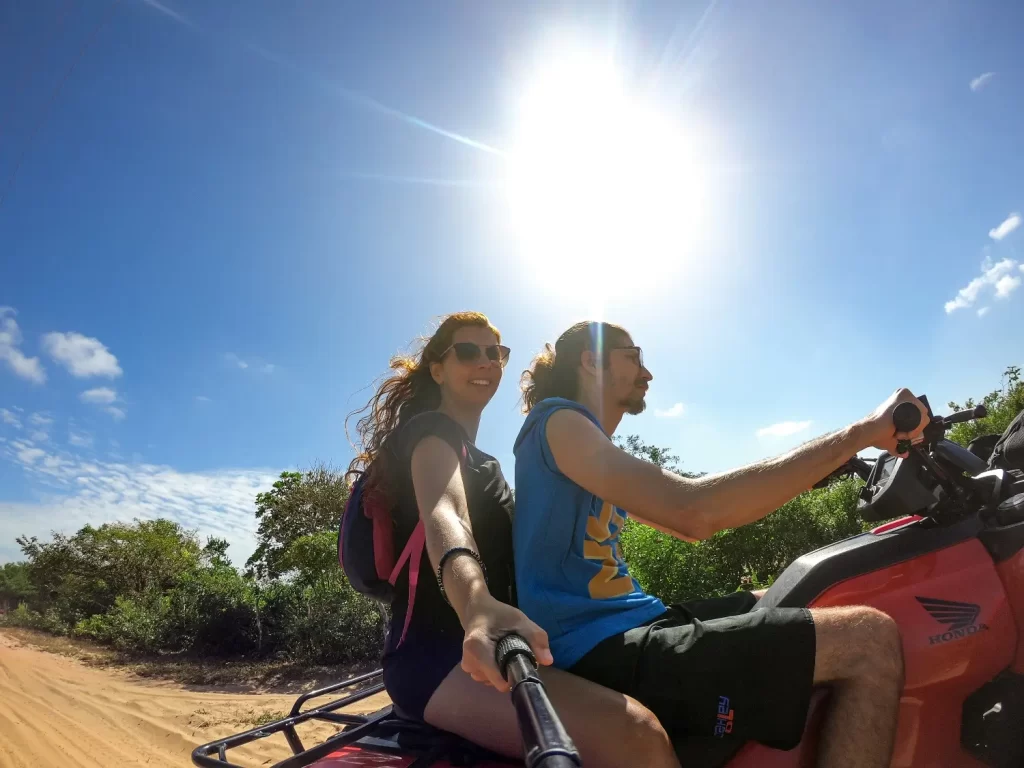 Início do passeio de Quadriciclo dos Pequenos Lençóis até a Praia de Caburé - Lençóis Maranhenses - Vamos Trilhar