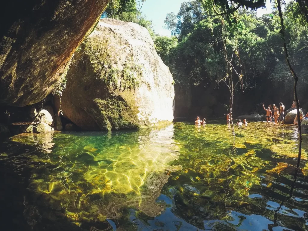 Chegada no Poço Verde - Parnaso - Guapimirim - Vamos Trilhar