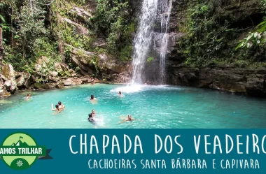 Vídeo das Cachoeiras Santa Bárbara e Capivara – Chapada dos Veadeiros – GO