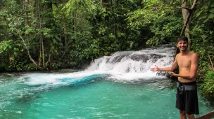 Deck para pulos Cachoeira do Formiga - Jalapão - TO - Vamos Trilhar]