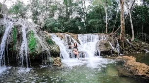Cachoeira do Saí-Andorinha - Estância Mimosa - Bonito - MS - Vamos Trilhar