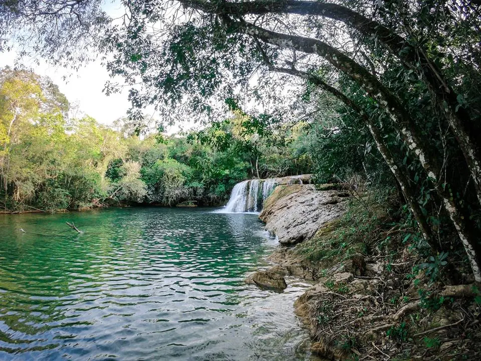 Cachoeira do Sol, na Estância Mimosa, em Bonito (MS), passeio feito com a Agência Aventureiros