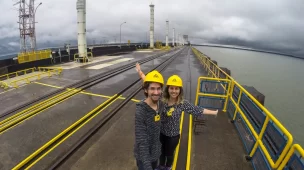 Por cima da Usina Itaipu Binancional - Foz do Iguaçu - Vamos Trilhar