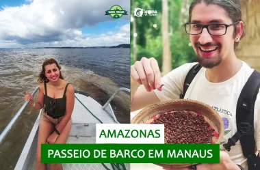 Passeio de barco em Manaus: Encontro das águas, aldeia indígena, nadando com botos (ft. Iguana Tour)