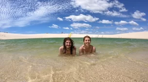 Banho na Lagoa da Tatajuba em Jericoacoara - CE - Vamos Trilhar