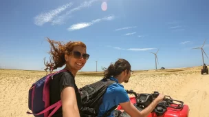 Conheça tudo sobre o passeio de Quadriciclo dos Pequenos Lençóis até a Praia de Caburé - Lençóis Maranhenses - Vamos Trilhar