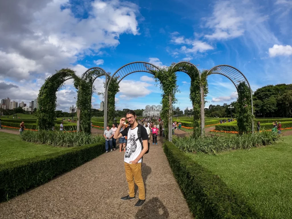 Entrada do Jardim Francês - Jardim Botânico de Curitiba - PR - Vamos Trilhar