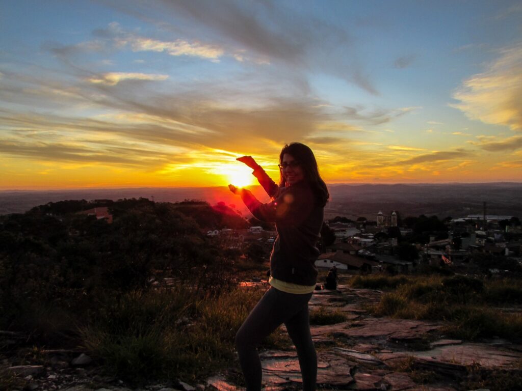 Pôr do sol no Mirante - São Thomé das Letras - MG - Vamos Trilhar