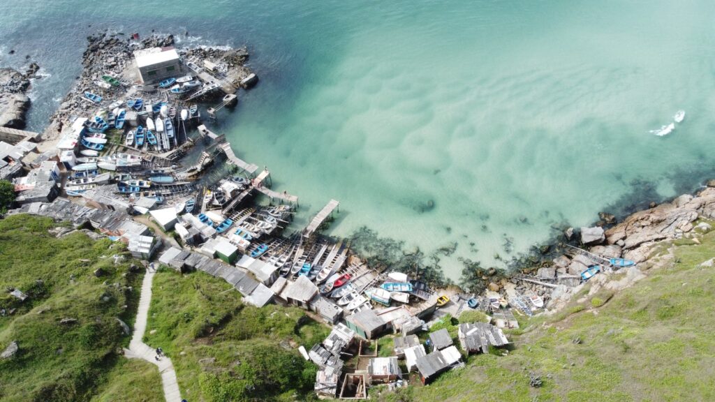 Vista aérea do Pesqueiro - Arraial do Cabo - RJ - Vamos Trilhar