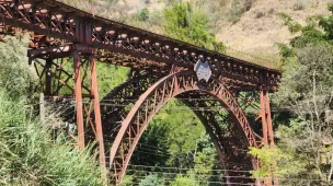 Estrutura da Ponte Engenheiro Paulo de Frontin - Miguel Pereira - RJ - Vamos Trilhar
