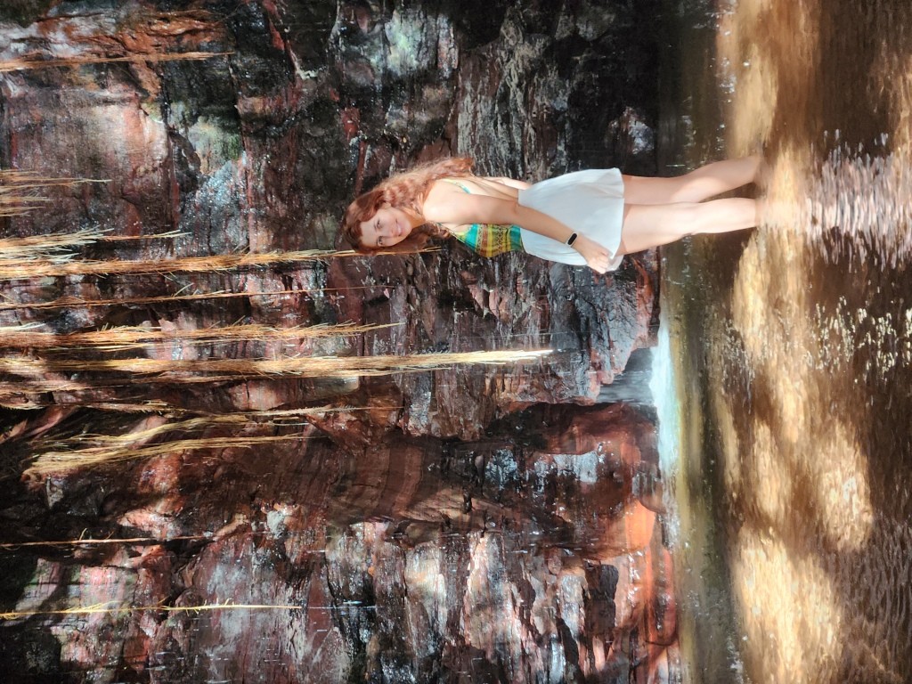 Foto na Cascata dos Desejos - Cânion Sussuapara - Jalapão - TO