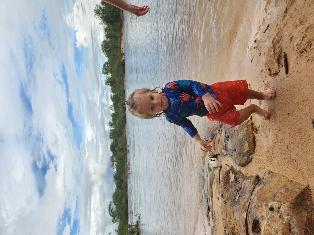 Nicolas na Praia do Caju - Jalapão - TO - Vamos Trilhar