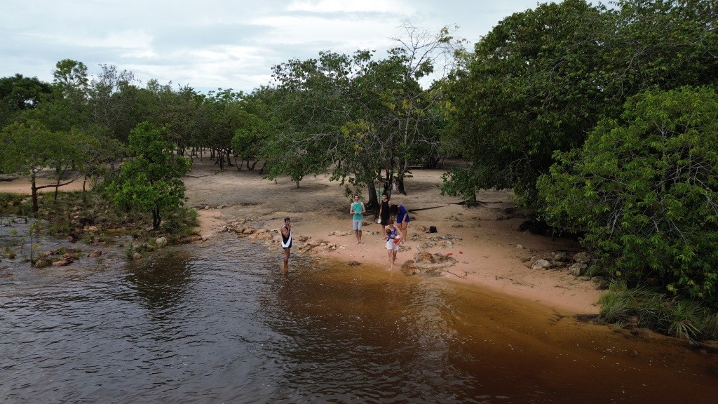 Vista aéra da Praia do Caju - Jalapão - TO - Vamos Trilhar