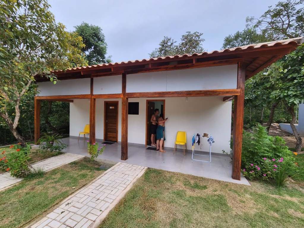 Quarto da pousada no Fervedouro Por Enquanto - Jalapão - TO - Vamos Trilhar