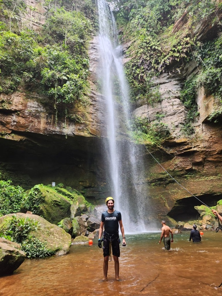 Fim do rapel na Cachoeira da Roncadeira - Jalapão - TO - Vamos Trilhar