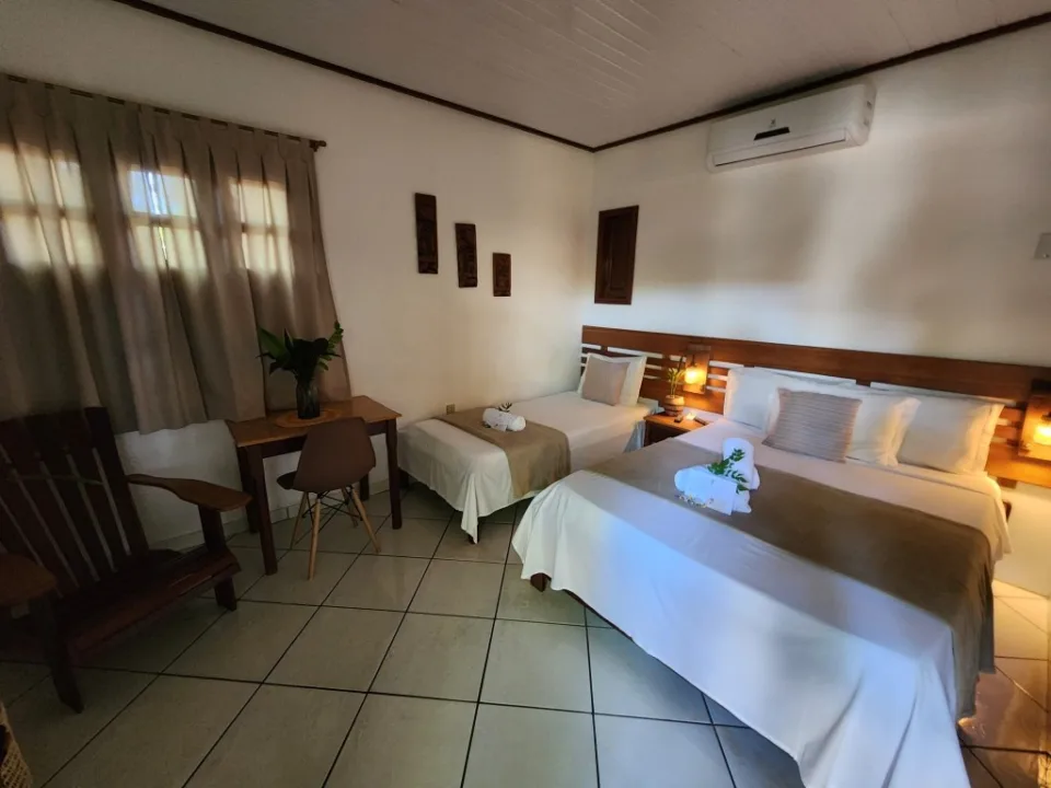 Quarto da Pousada Sombra do Cajueiro - Alter do Chão - PA - Vamos Trilhar