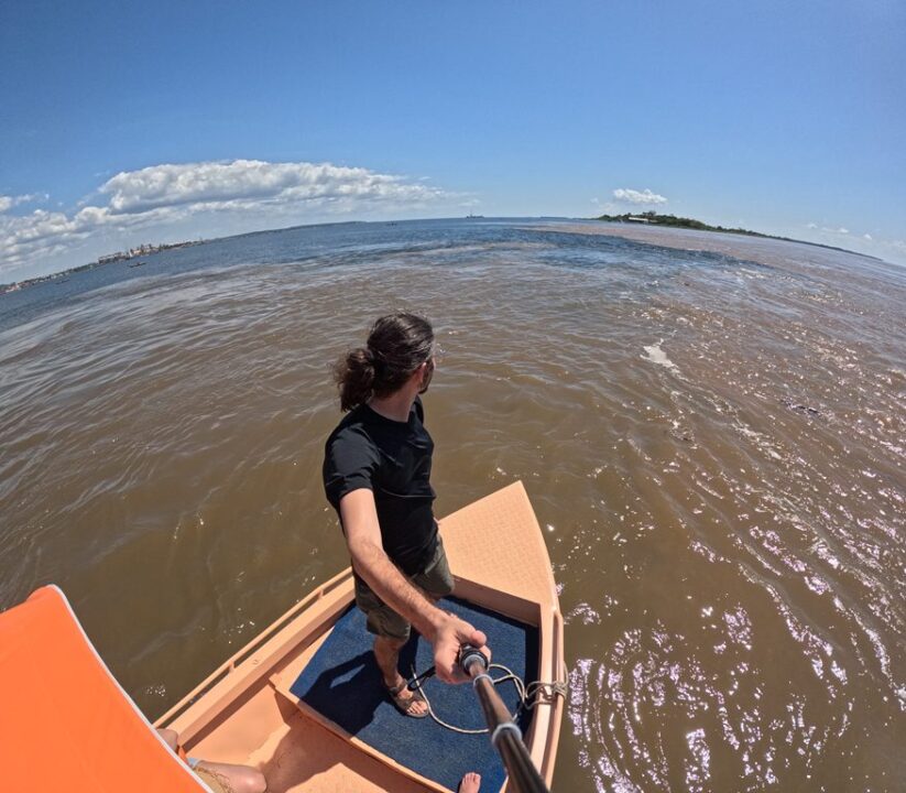 Vista do encontro dos rios - Canal do Jari - Alter do Chão - PA - Vamos Trilhar