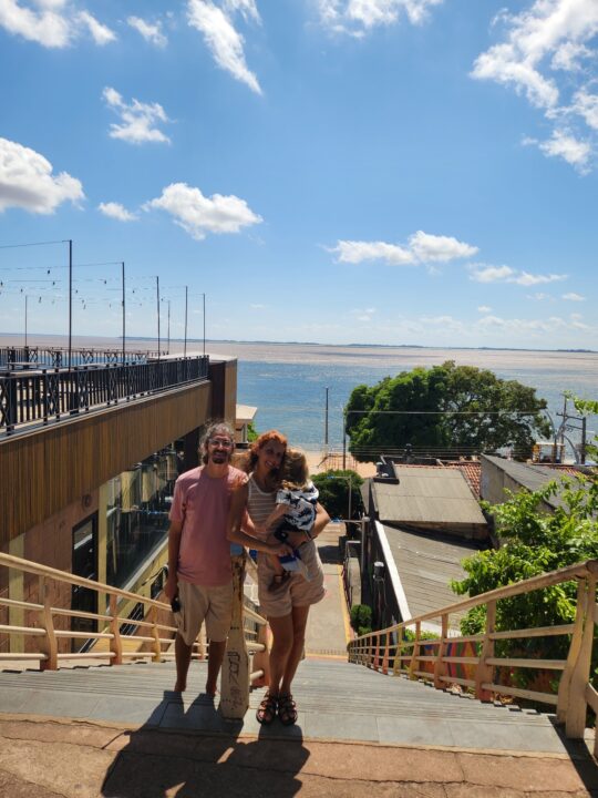 Vista para encontro dos rios Tapajós e Amazonas - City Tour em Santarém - Alter do Chão - PA - Vamos Trilhar