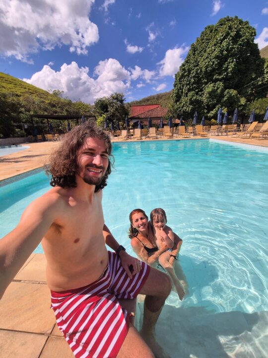 Piscina do Hotel Fazenda Cascatinha - Piraí - RJ - Vamos Trilhar