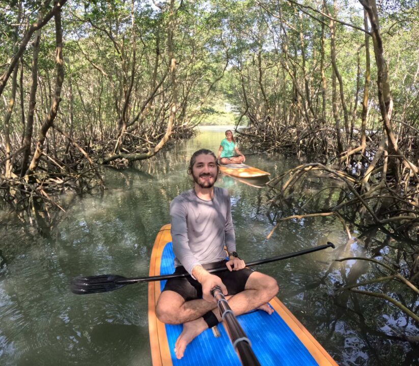 Túnel Verde com SUP - Casa do Remo - SUP em Guaratiba - RJ - Vamos Trilhar