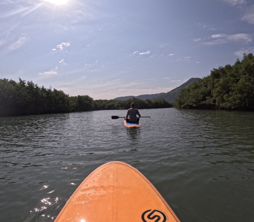 Vista do passeio de SUP - Casa do Remo - SUP em Guaratiba - RJ - Vamos Trilhar